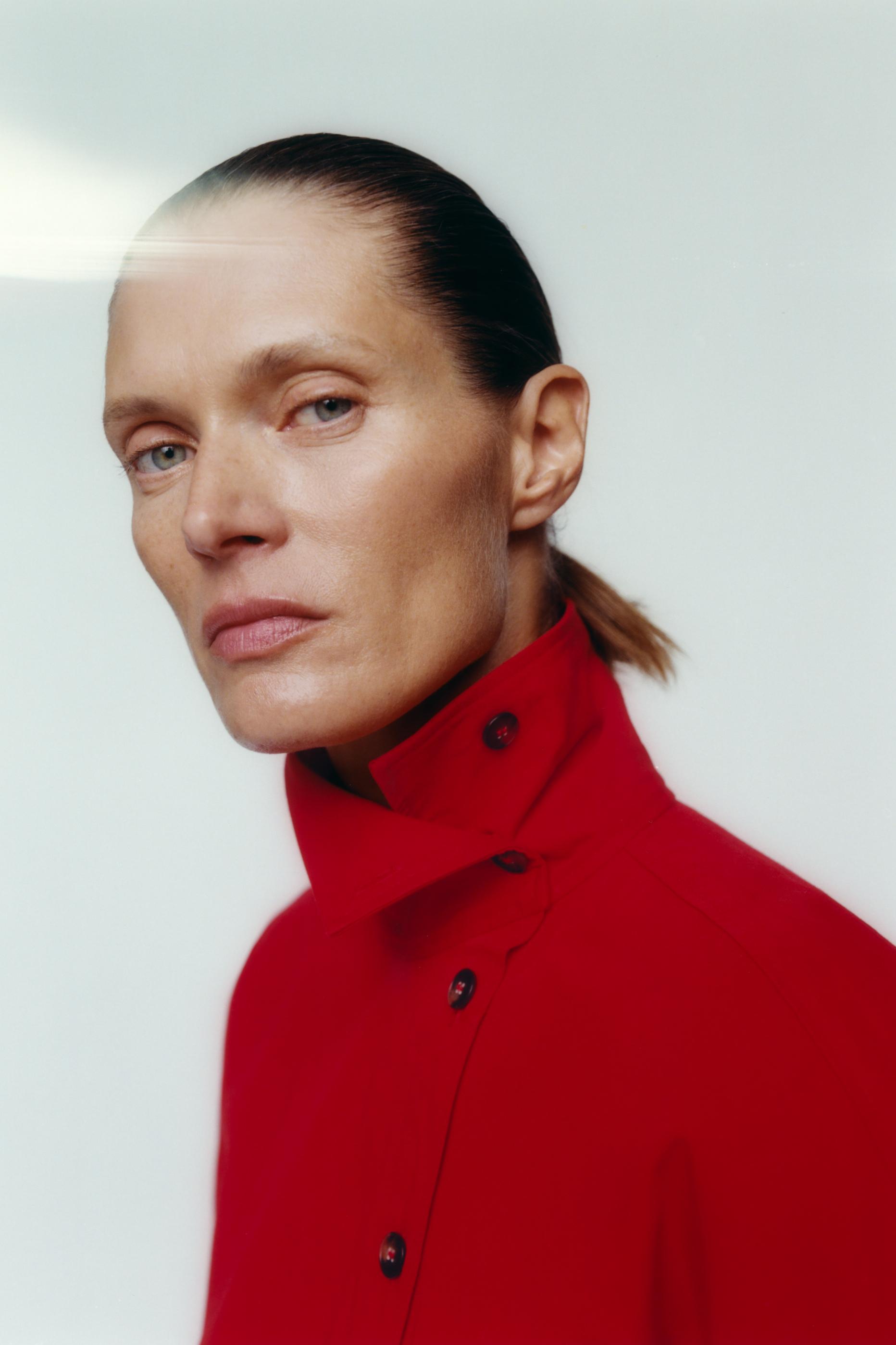 CHEMISE CACHE-CŒUR À COL MONTANT